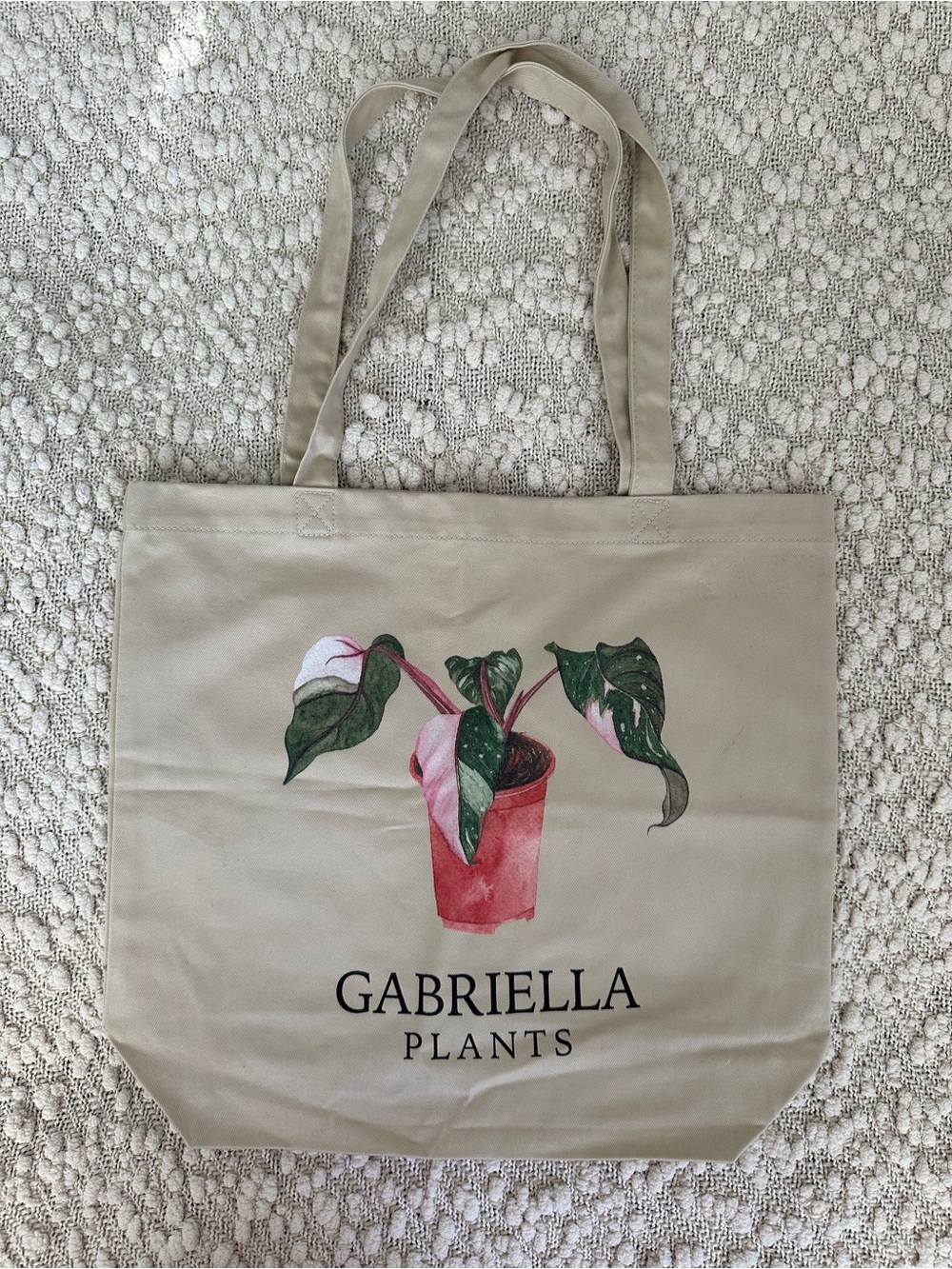 Gabriella Plants Philodendron Pink Princess Canvas Tote Bag